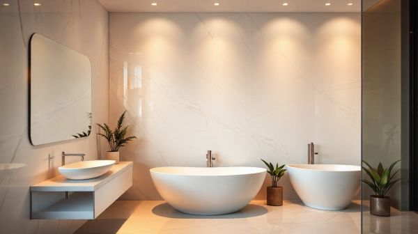 Les meilleurs panneaux muraux pour une salle de bain stylée et durable